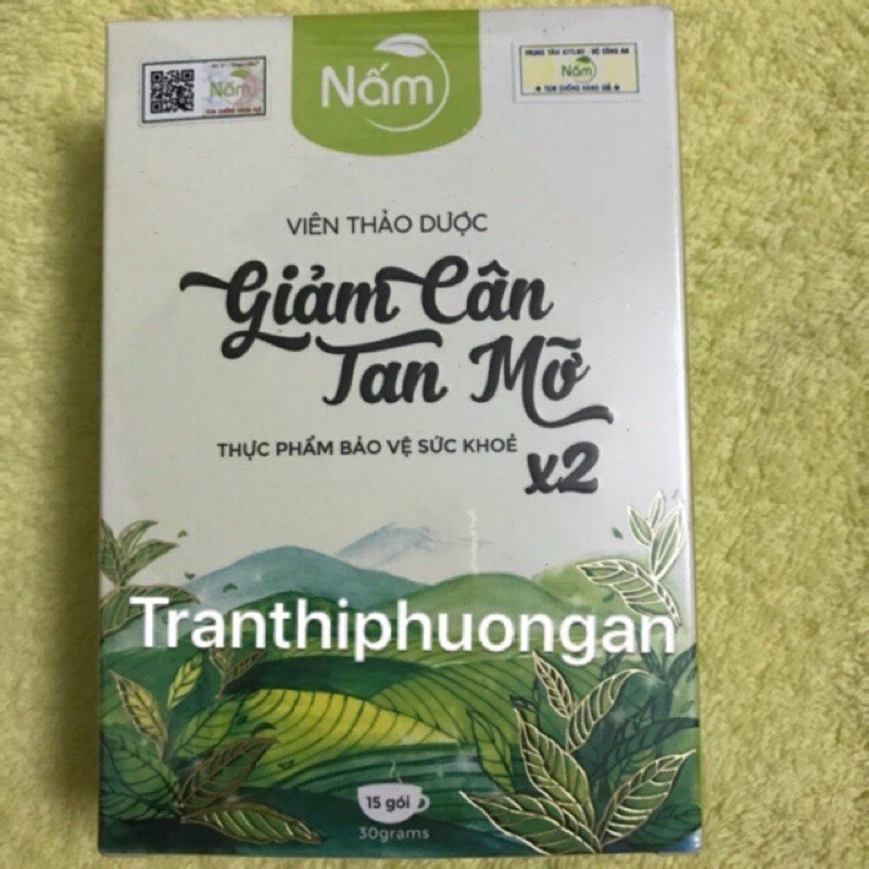 Nấm giảm cân x2 tan mỡ( dang viên cam kết chính hảng cty 100%)