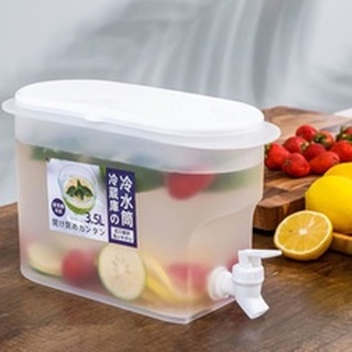 Bình Đựng Nước Tủ Lạnh Có Vòi 3500ML chịu nhiệt Losaka, Bình đựng nước nhựa trong suốt
