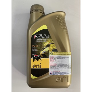 Dầu Nhớt xe ga ; ENI i- Ride Scooter 5w40( Mẫu mới)