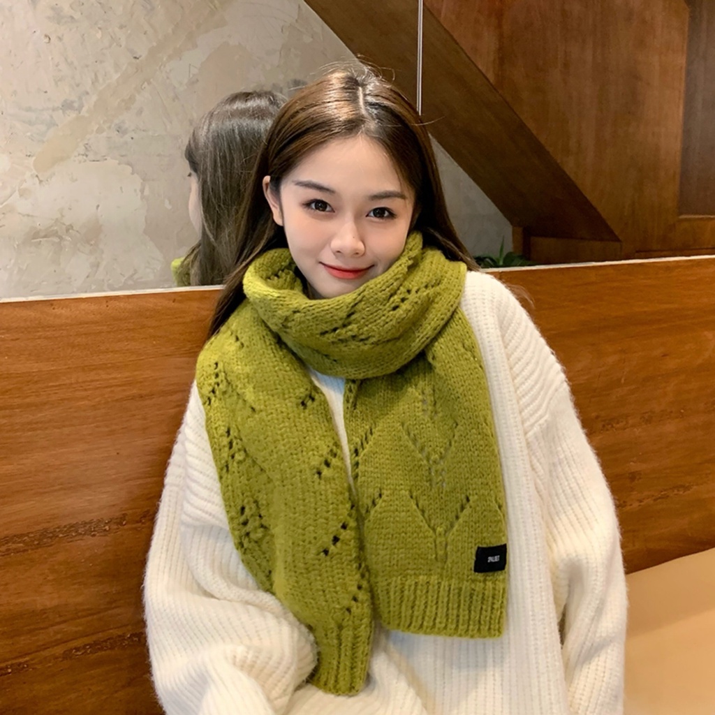 Khăn choàng vải mohair MG STUDIO bản rộng 6 màu xinh xắn tùy chọn