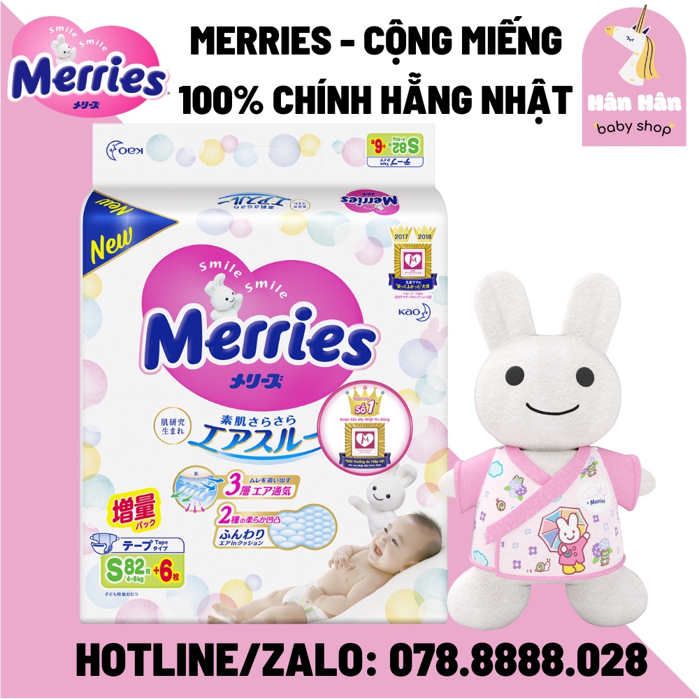 Bỉm Tã Dán/Quần Merries Nội Địa Nhật Đủ Size NB96/S88/M68/M64/L50/XL44/XXL28
