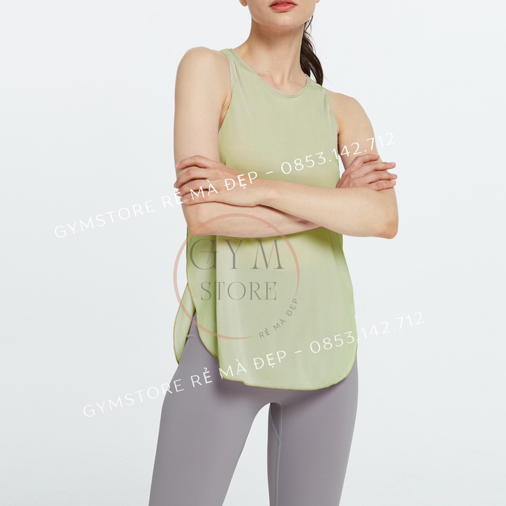 Áo Tanktop Thun Ba lỗ Nữ Tập GOLF Gym Yoga Dance Chạy Bộ Co Giãn Thấm Hút Mồ Hôi GYMSTORE 018