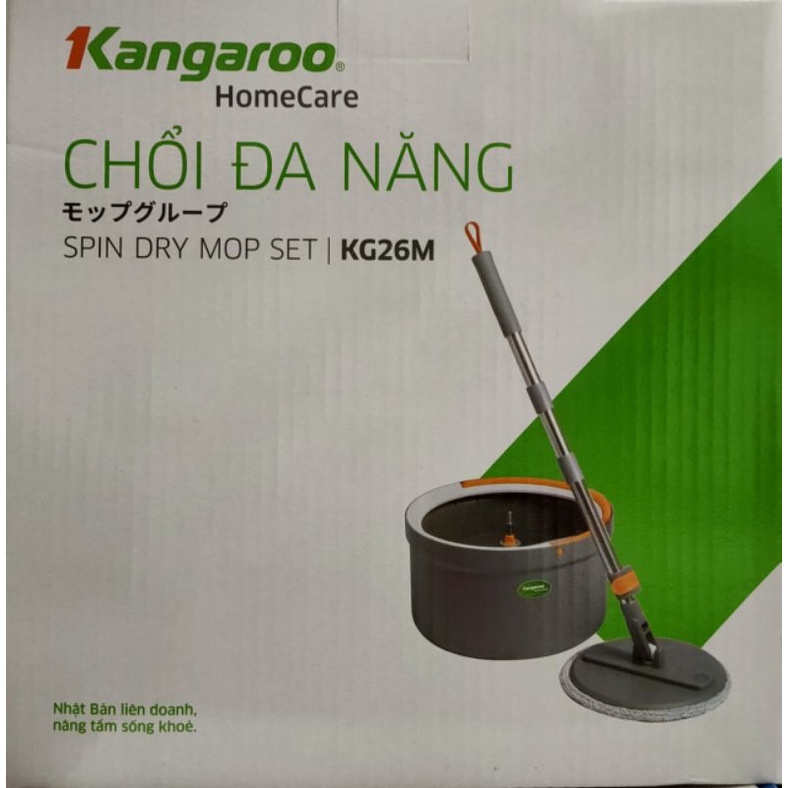 Chổi lau nhà đa năng kangaroo có thể tách nước sạch nước bẩn bảo hành 12 tháng đổi mới trong 7 ngày