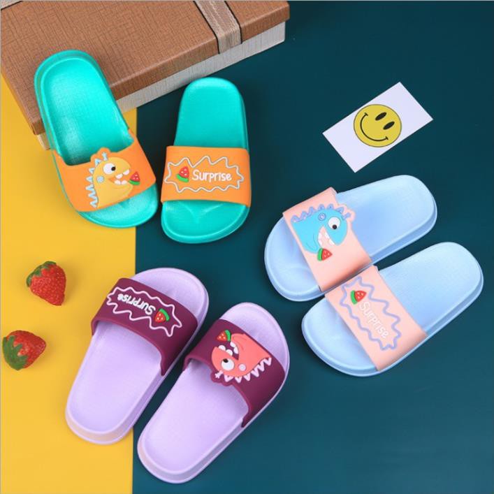 MVB0901 Dép nhựa dẻo mẹ và bé hình khủng long hè 2021