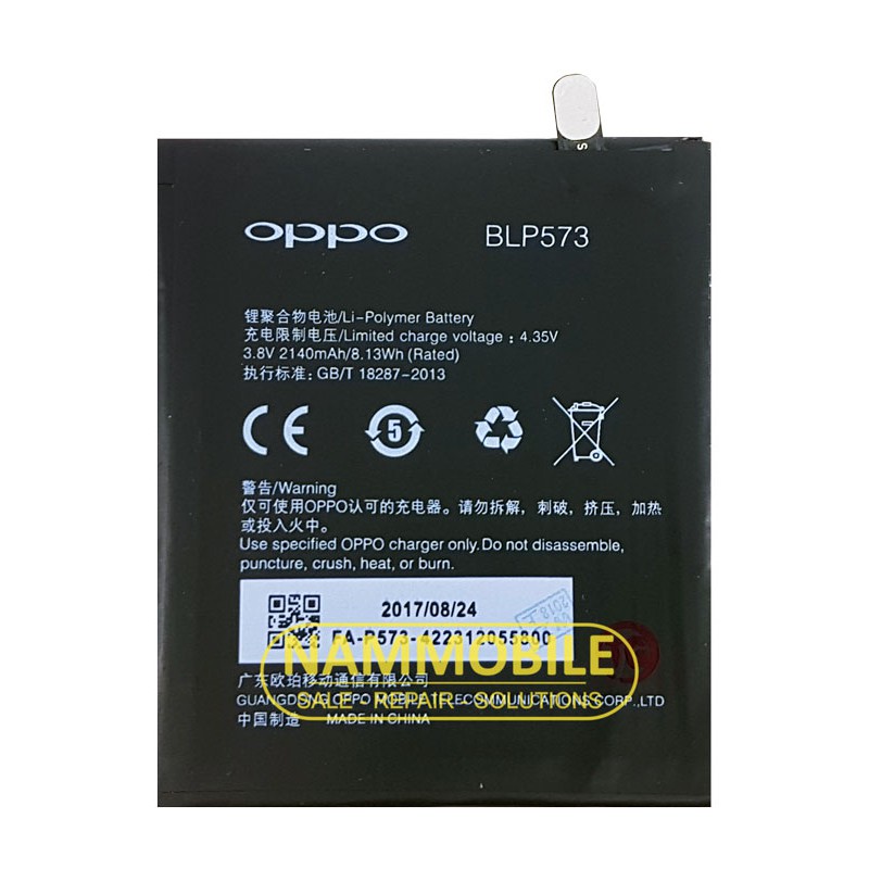 Pin Oppo N1 Mini N5111 N117 Find 7 Mini R6007 BLP573 2140mAh zin chính hãng