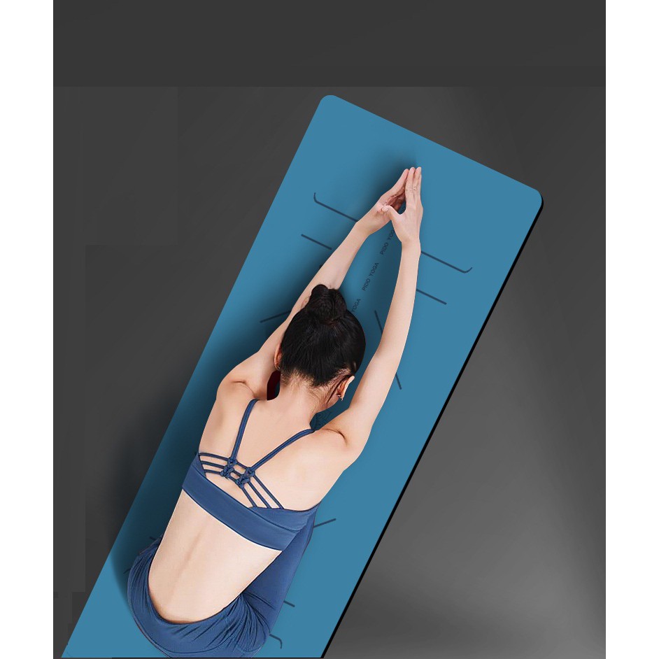 Thảm tập Yoga PIDO cao cấp chất liệu cao su, thảm yoga chất liệu chống trơn trượt