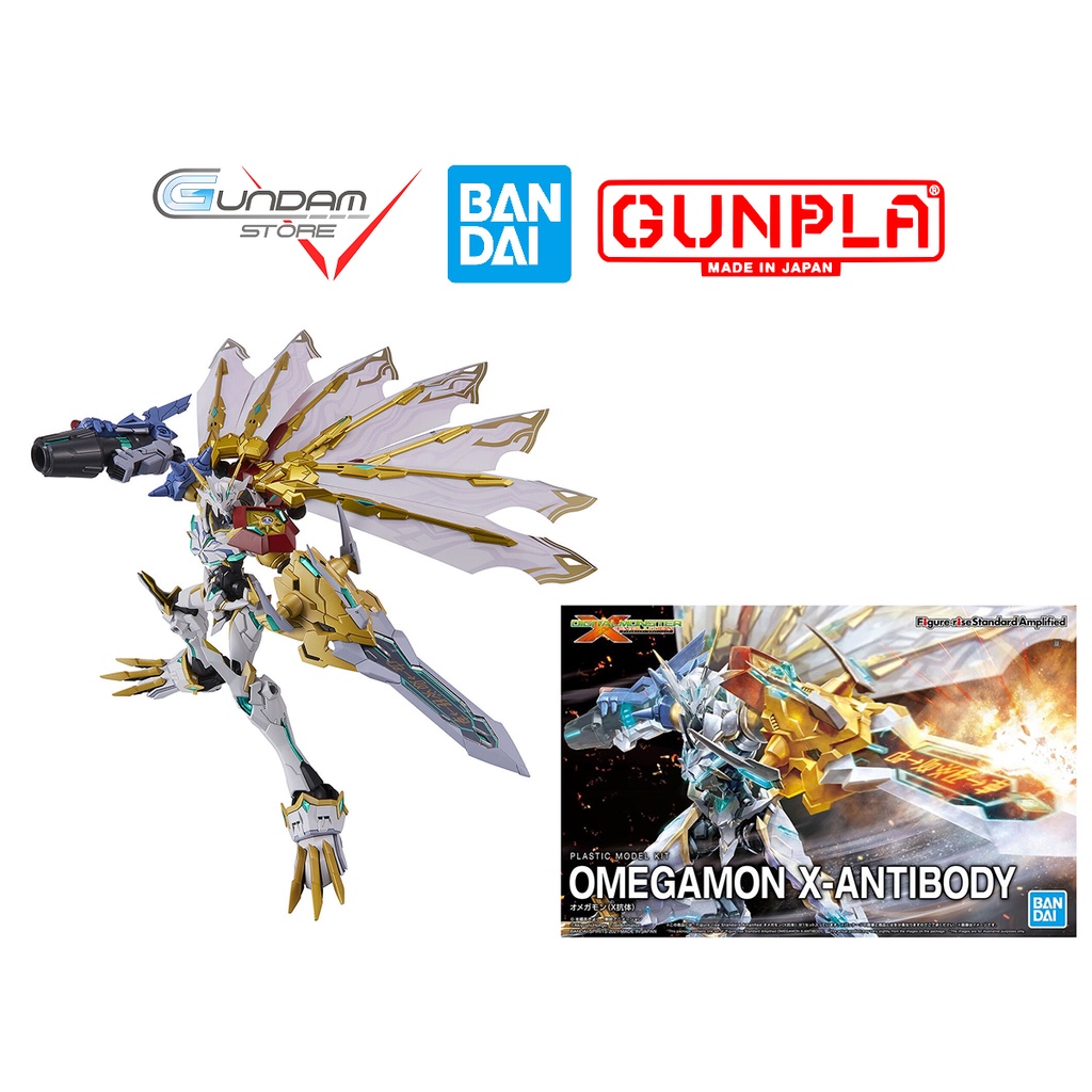 Mô Hình Lắp Ráp OMEGAMON X-ANTIBODY Amplified Figure Rise Standard Bandai Đồ Chơi Anime Nhật