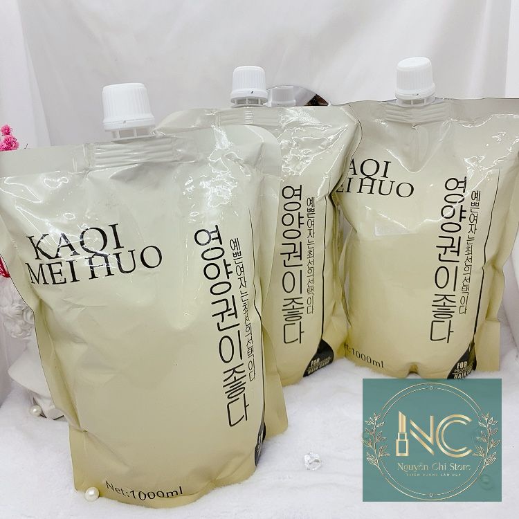 Dầu Hấp Ủ Phục Hồi Tóc Kaqi Mei Hou Hàn Quốc Siêu Mềm Mượt, Thơm Dịu Nhẹ 1000ml