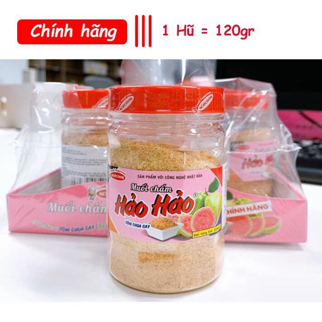 MUỐI HẢO HẢO TÔM CHUA CAY (lọ 120g) CHÍNH HÃNG