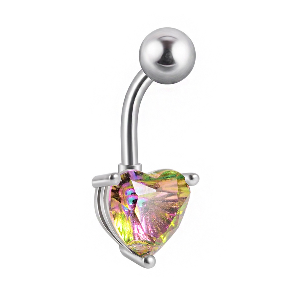 Khuyên Xỏ Rốn Hình Vuông Đính Đá Pha Lê Thời Trang Cổ Điển