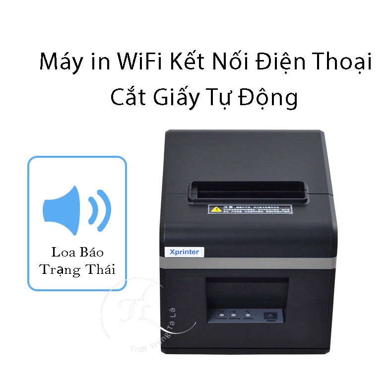 Máy in hóa đơn bán hàng K80 WIFI KO DÂY máy in nhiệt xprinter Wifi kết nối không dây để in bill / hóa đơn bán lẻ