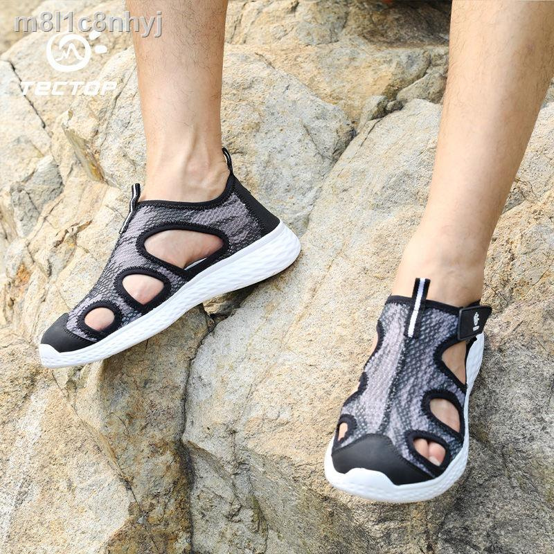 Giày sông Tantuo của nam và nữ Khô nhanh, thoáng khí ngoài trời Cặp đôi chống trượt Baotou Sandals đi biển lội nước