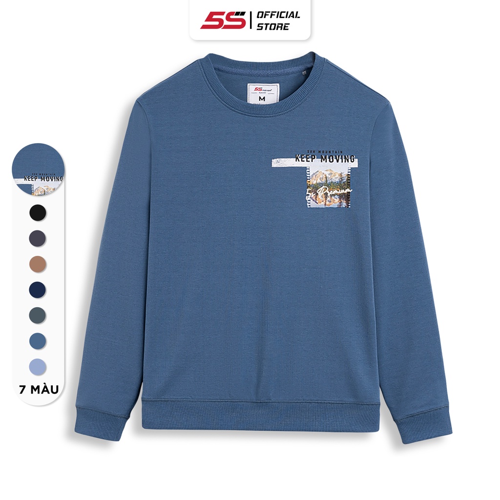  Áo Sweater Nam Cotton Mỹ Cao Cấp, Dày Dặn, Thiết Kế In Trẻ Trung (ANO22039)