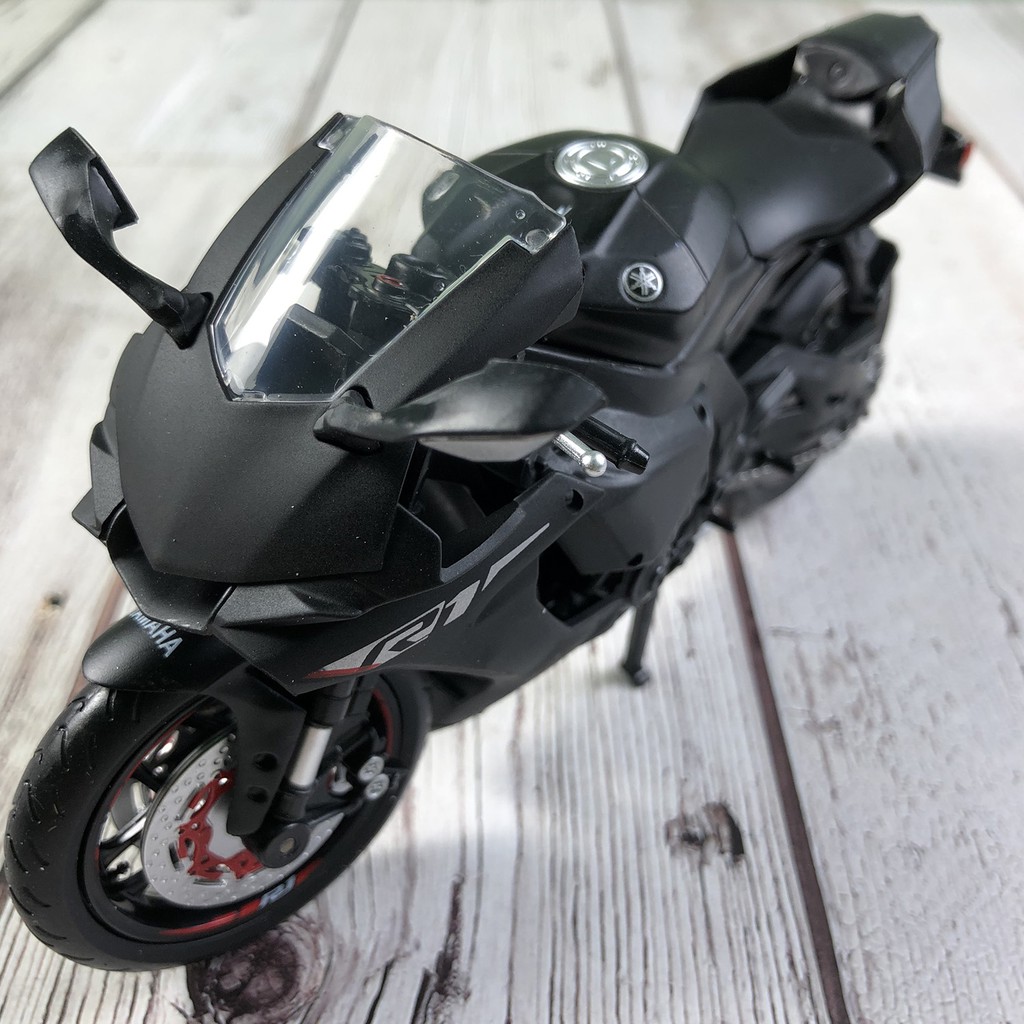 Xe mô hình Moto Yamaha YZFR1 tỉ lệ 1:12 màu ĐEN