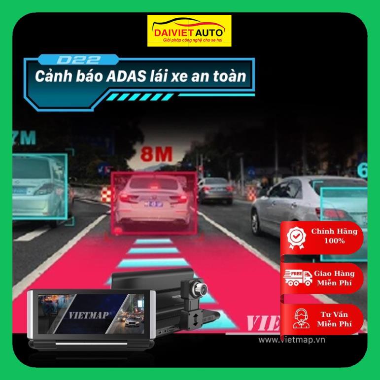 Camera Hành Trình VIETMAP D22 - Android- Định Vị Xe- Dẫn Đường S1- Phát Wifi- Truyền Video Online- Adas- Ghi Hình Kép