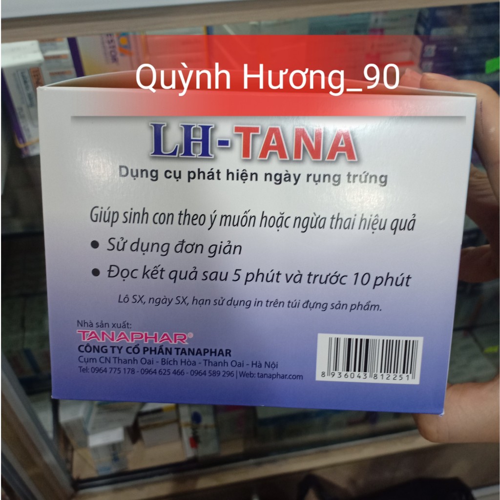 Que thử trứng LH-TANA 12que cho kết quả nhanh,chính xác