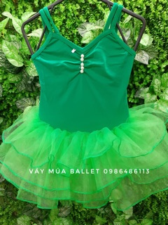 Váy múa ballet dây kép đan lưng (có sỉ từ 5c)