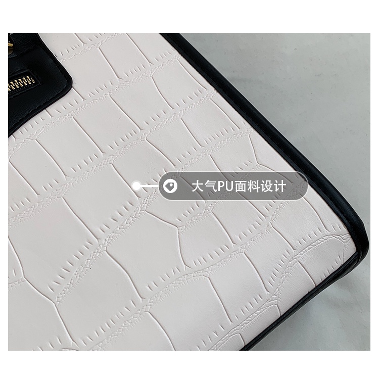 Túi Xách JASMIN NOIR Nữ Da PU Họa Tiết Da Cá Sấu Sang Trọng
