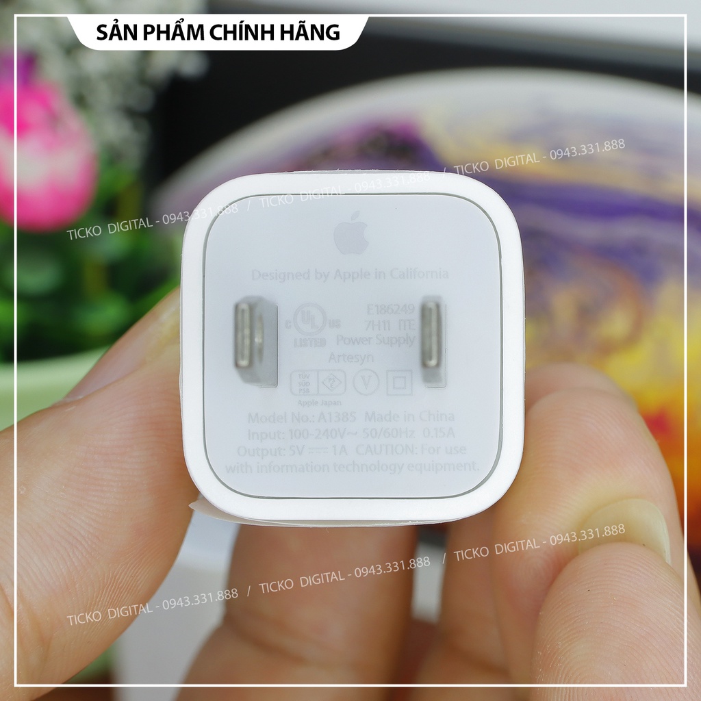 Bộ Sạc Zin IP Xs/Xs Max Tháo Máy |Củ Vuông + Công Suất 5V~1A | Bảo Hành 12 Tháng Lỗi Đổi 1-1.