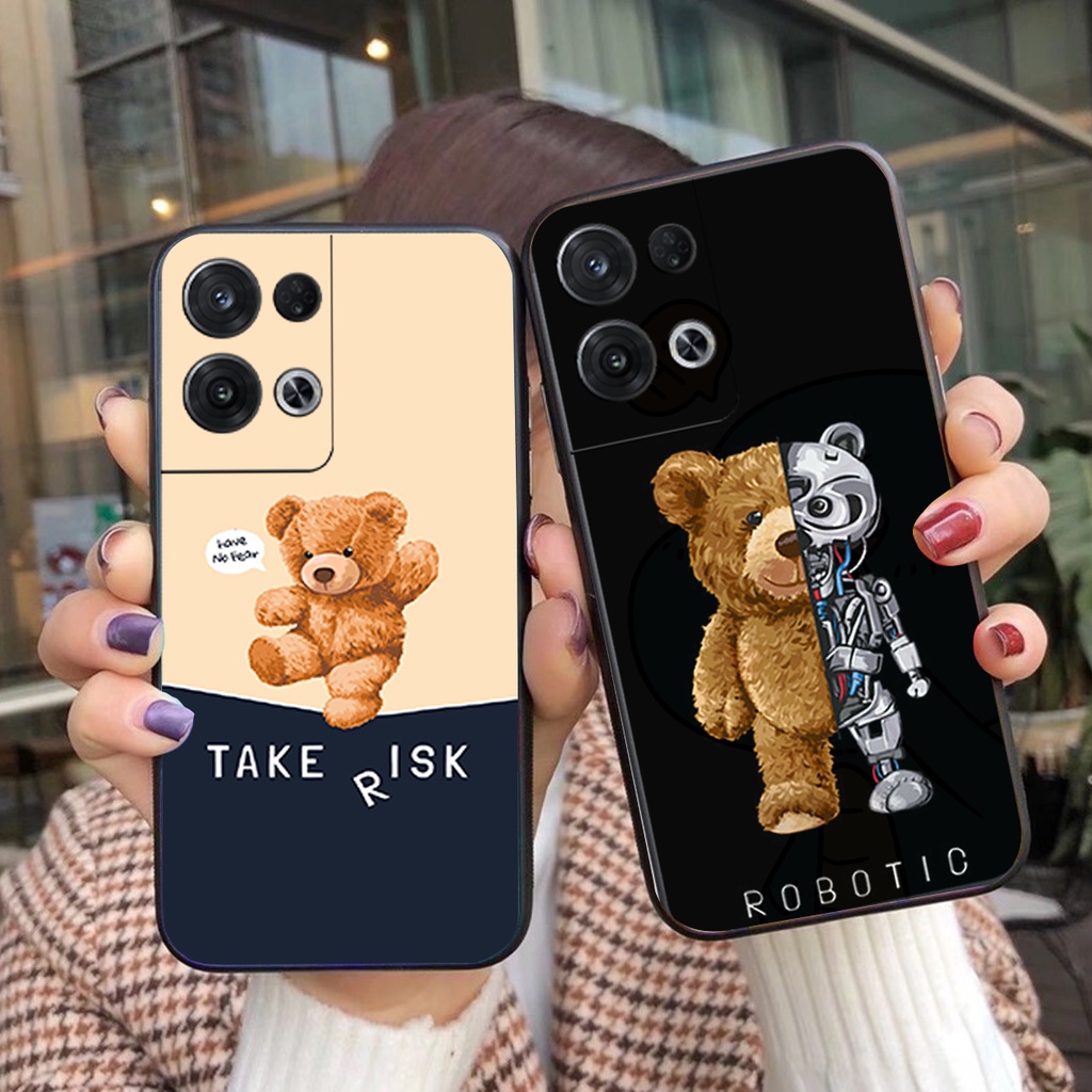Ốp lưng Oppo Reno 8 4G / Reno 8 5G / Reno 8Z 5G / Reno 8 Pro gấu nhiều mẫu bền cute rẻ đẹp