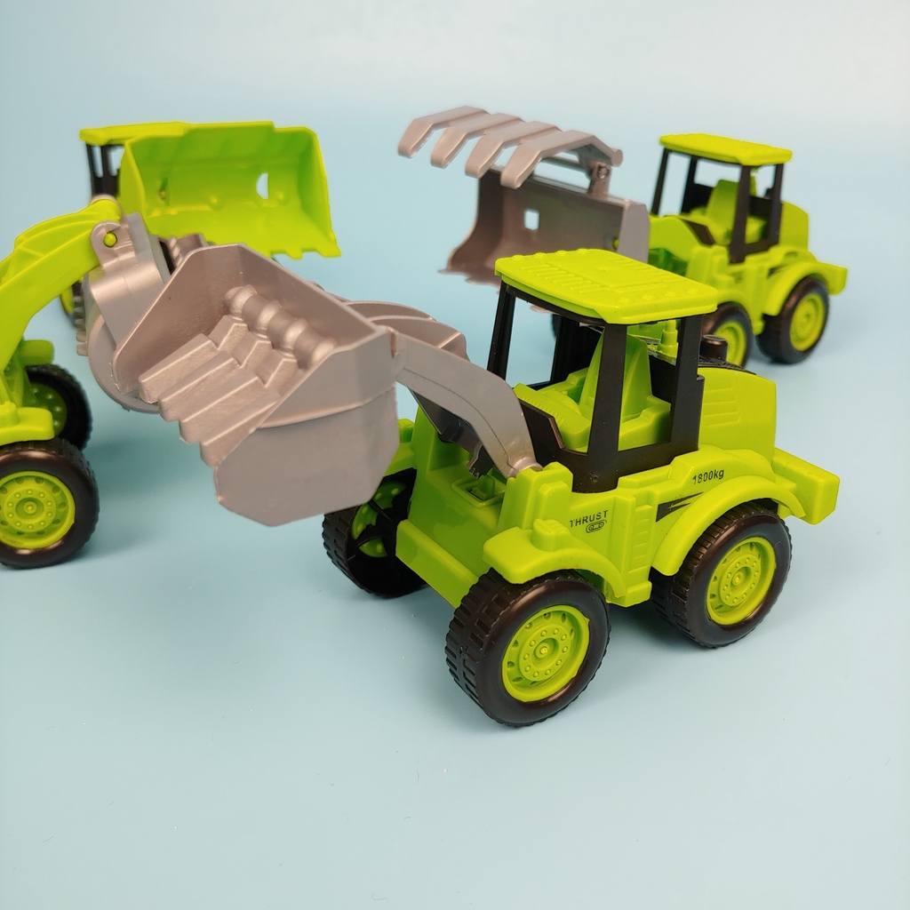 SET 4 xe đồ chơi nông trại màu xanh lá
