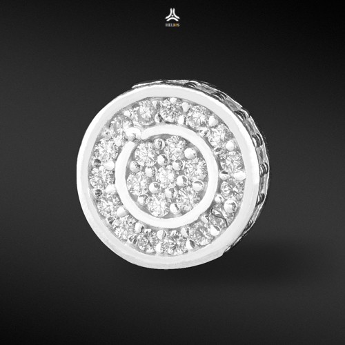 Khuyên tai bạc nam, nữ HeliSilver Lamp S925 KTB191