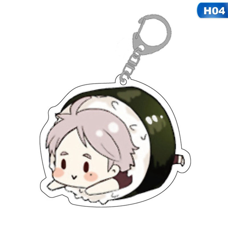 Móc khóa acrylic tinh tế họa tiết anime Haikyuu