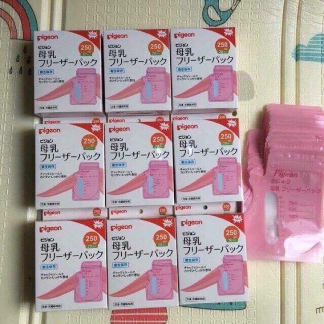 Túi trữ sữa Pigeon của Nhật dành cho mẹ