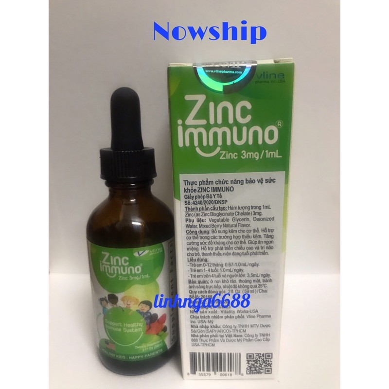ZinC Immuno 3mg/1ml