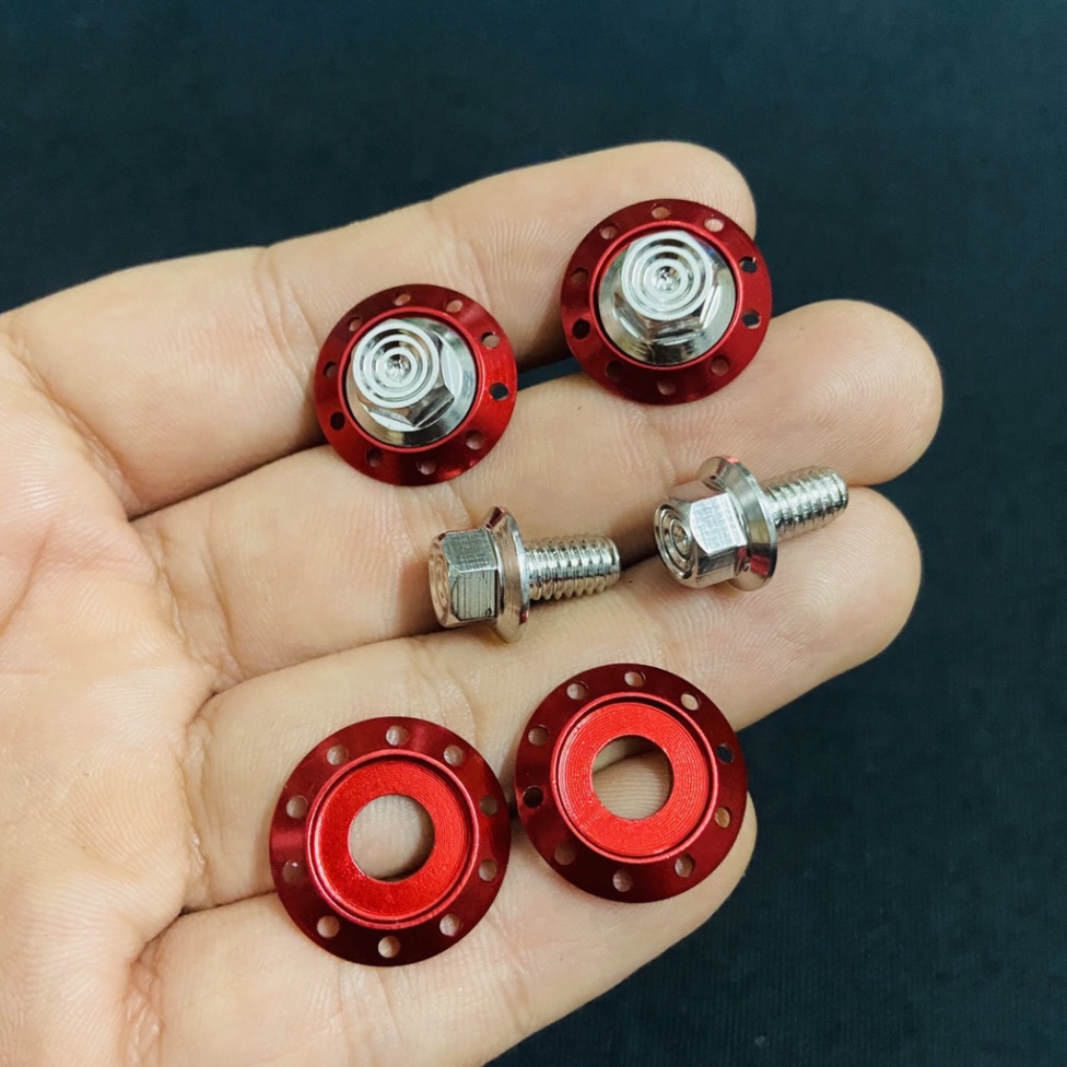 [HCM XẢ KHO MÙA DỊCH] Ốc inox 6ly10 kèm lông đền MẪU THÁI V2 lắp hộp sên, cạt te WAVE, DREAM, SIRIUS, FUTURE
