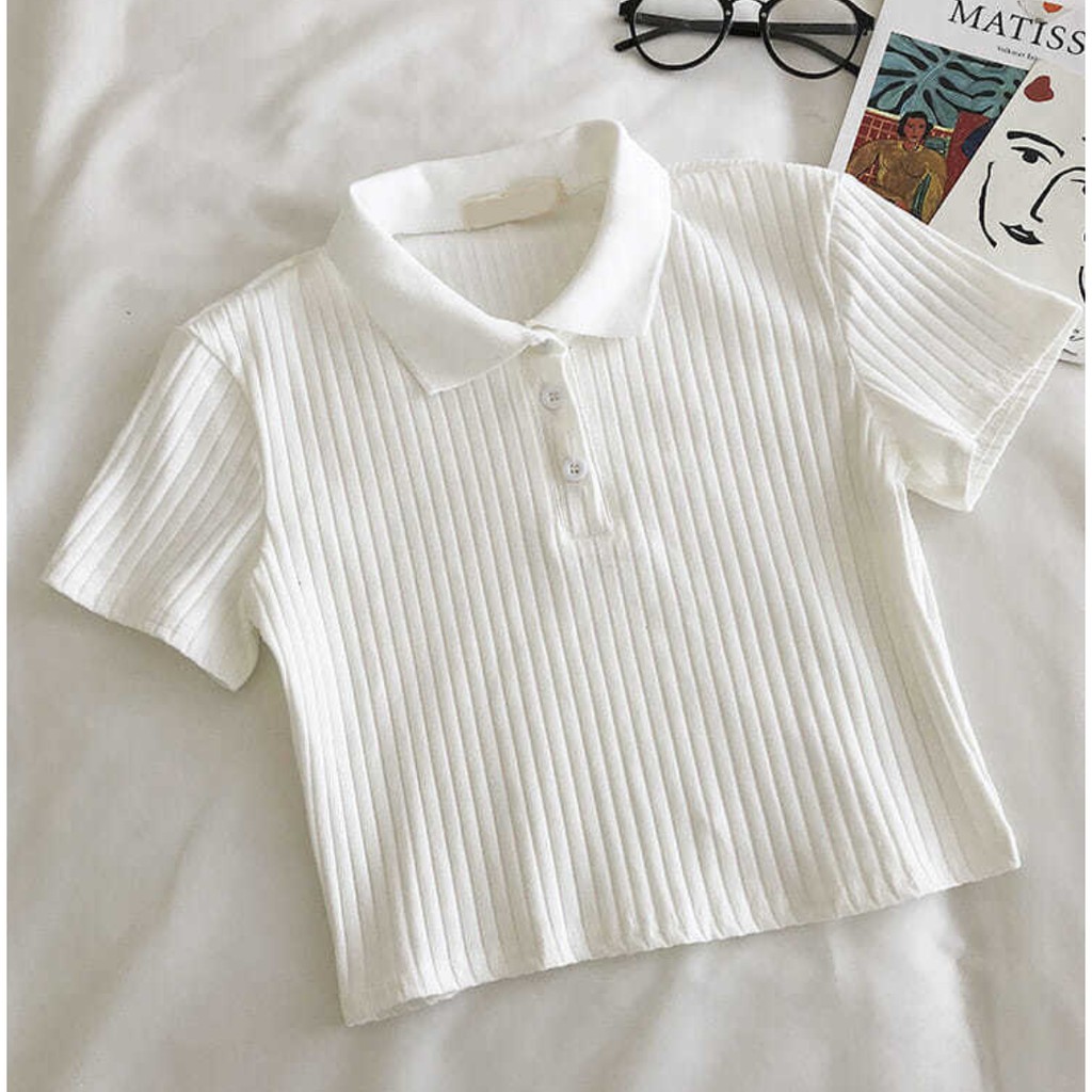 Áo thun croptop nữ MMIOT phong cách cổ điển harajuku thời trang 2021