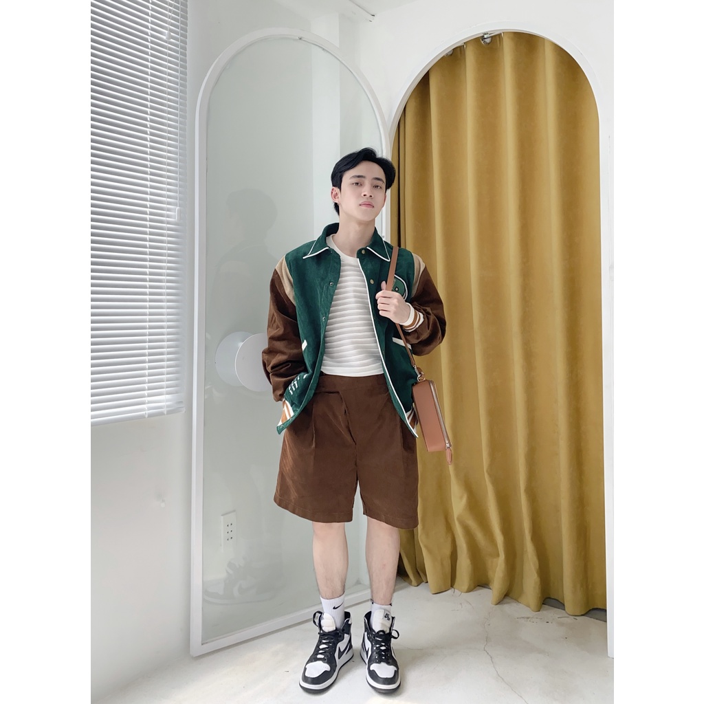 BLANKESPACE Quần Ngắn Gravel Shorts Vải Khaki Gân Thời Trang Nam Nữ Unisex