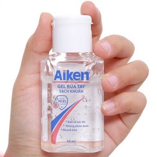 Gel rửa tay khô sạch khuẩn Aiken 60ml- NPP AN NHIÊN