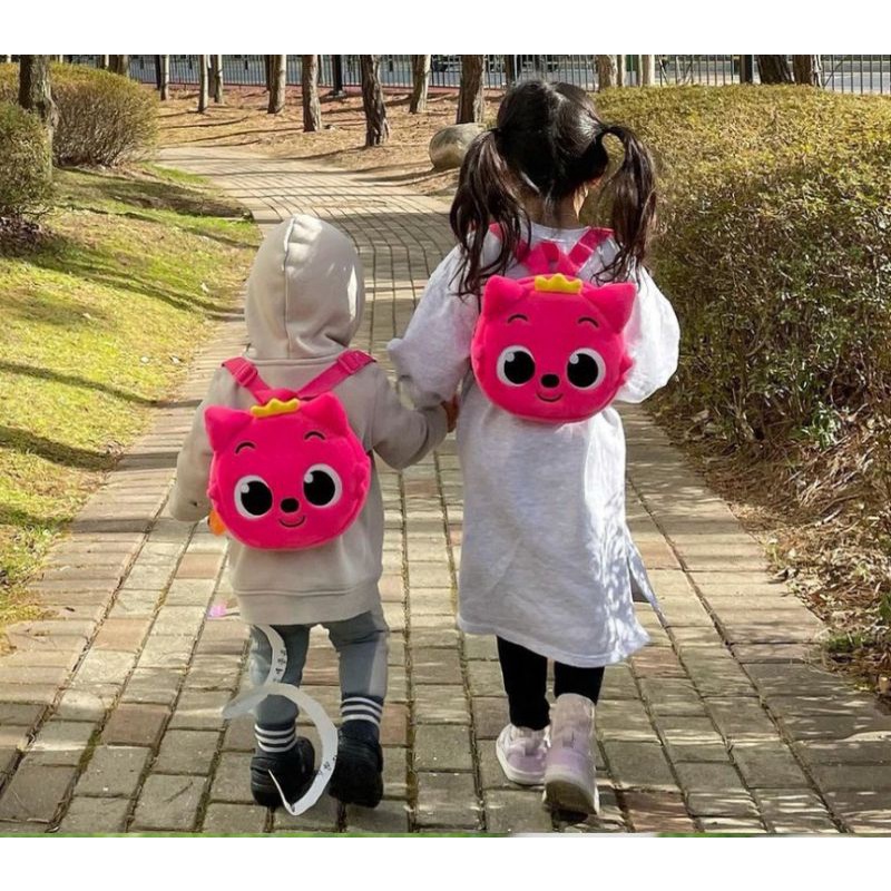Balo Pinkfong hồng Korea