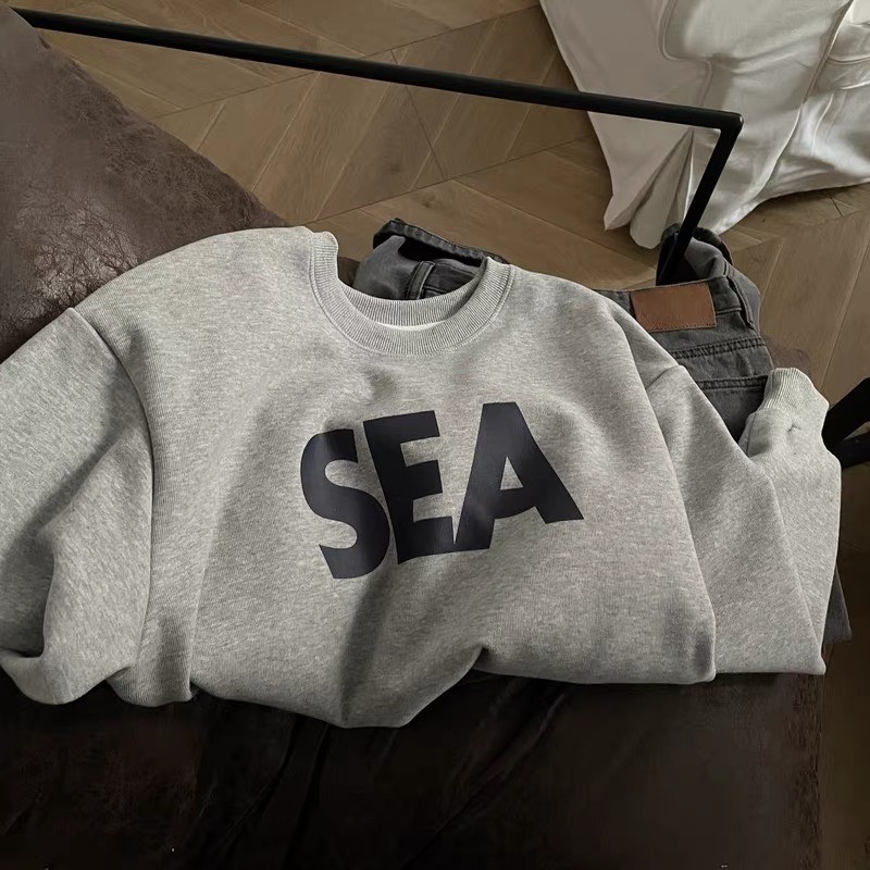 Áo nỉ  sweater in hình sea unisex form rộng áo nỉ in hình phong cách hàn quốc áo sweater ulzzang