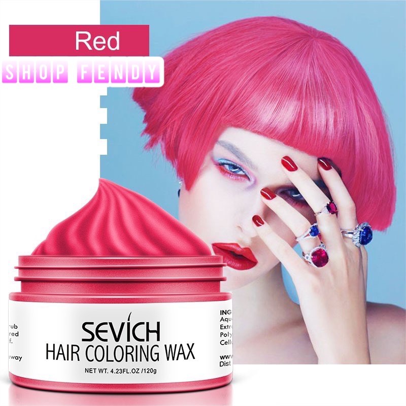 Sáp nhuộm tóc tạm thời SEVICH màu Đỏ Hồng 120g/hộp