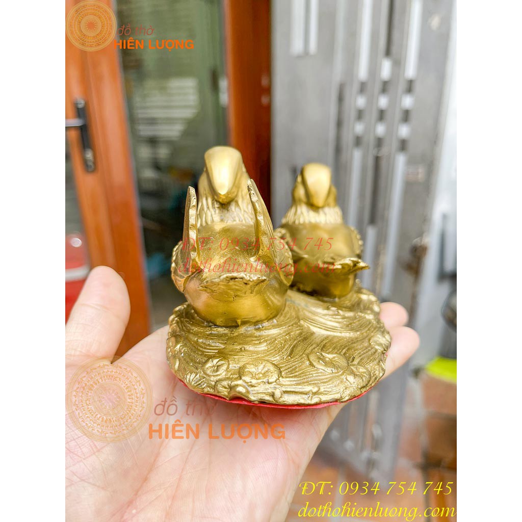 Đôi Chim Uyên Ương Phong Thủy Bằng Đồng