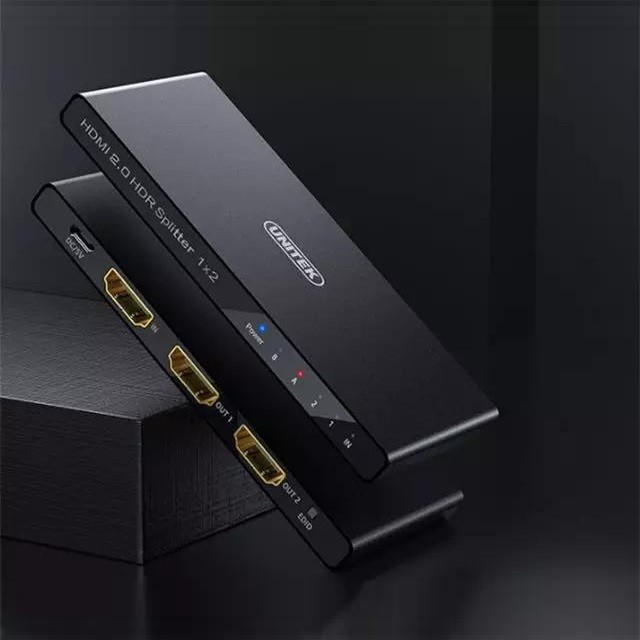 HDMI Splitter 1 in 2 out Unitek 118A - Bộ chia HDMI Unitek 1 vào 2 ra hỗ trợ 4k V118A