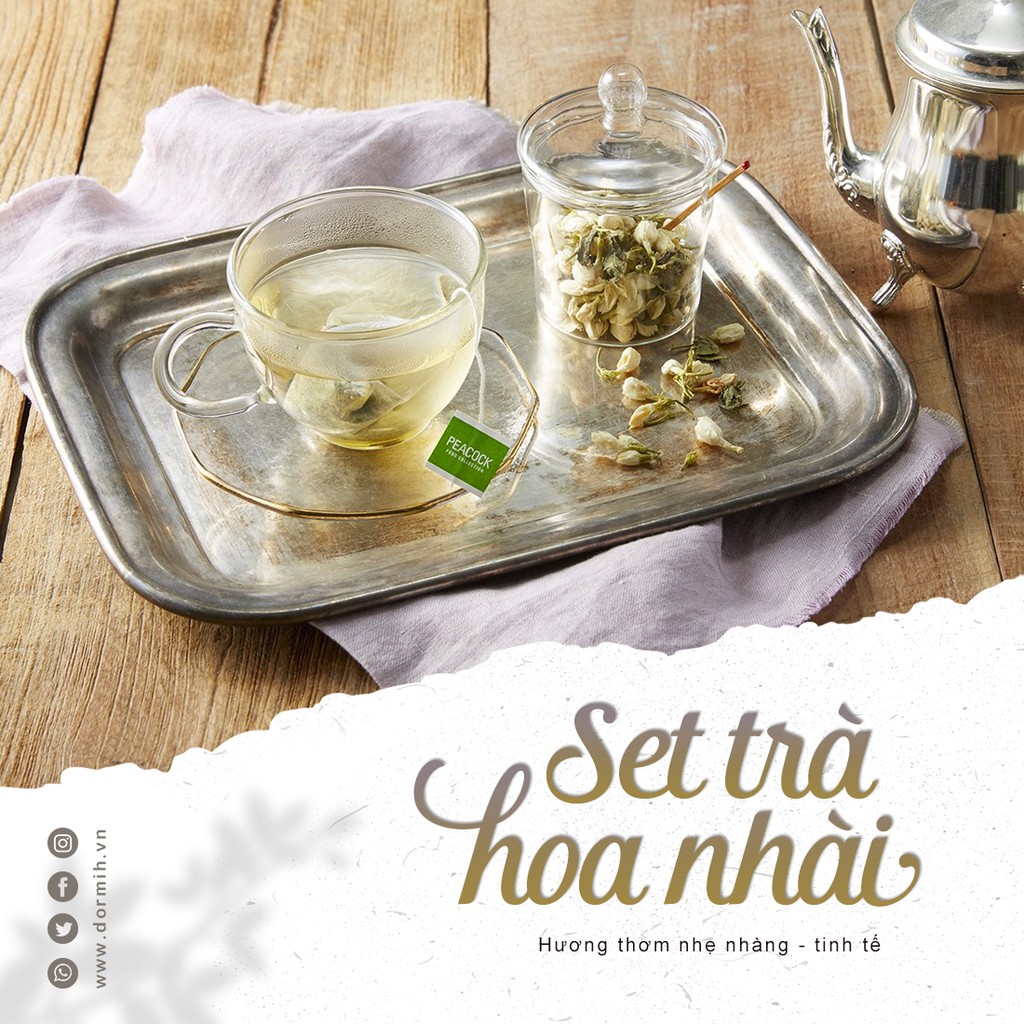 SET TRÀ Jasmine | Mix các dòng trà hoa nhài hương thơm nhẹ nhàng, tinh tế