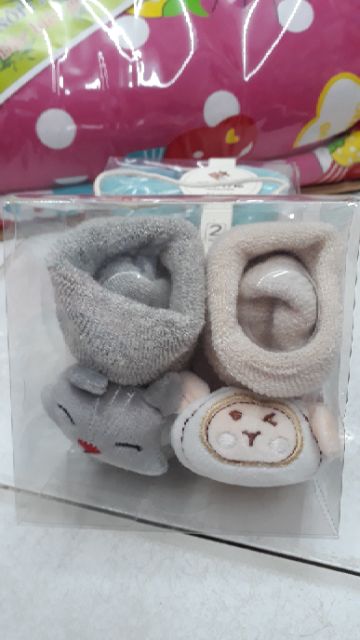 Set 2 đôi vớ đầu thú cho bé 6 đến 12 tháng