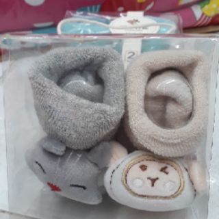 Set 2 đôi vớ đầu thú cho bé 6 đến 12 tháng