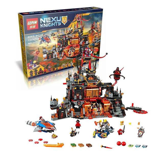 ( Hàng order 7 ngày ) Lego Nexo - Bela 10521 ( Xếp Hình Hang Ổ Nham Thạch Của Gã Hề Jestro 1234 khối )