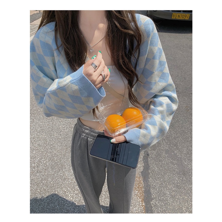 Áo khoác cardigan dệt kim dáng rộng thiết kế mới thời trang mùa thu dành cho nữ