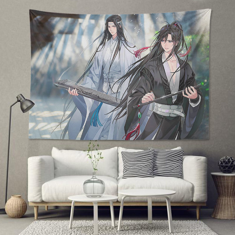 Tấm Vải Treo Tường Trang Trí Hình Anime