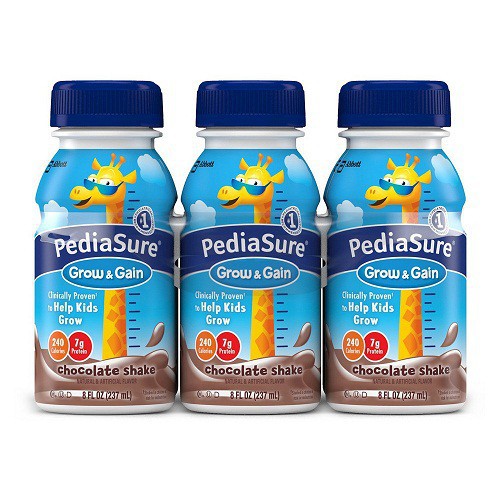Thùng 24 chai Sữa Pediasure nước Vani DHA, Dâu DHA, Fiber 237ml Mỹ (Có mix đủ vị)  Date mới