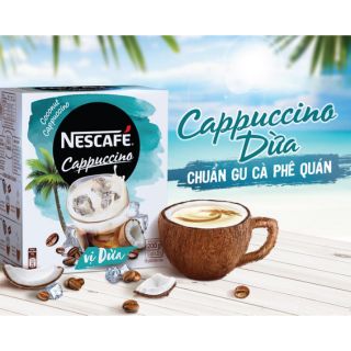 Nescafé Cappuccino vị dừa 10 gói x 20g