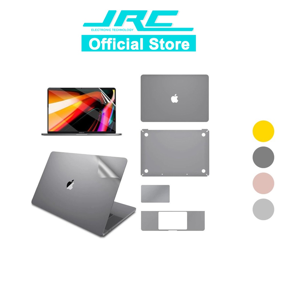 [ All Macbook Series ] Bộ Dán 3M [ 5 in 1 ] Bảo Vệ Macbook Chính Hãng JRC - Full Màu