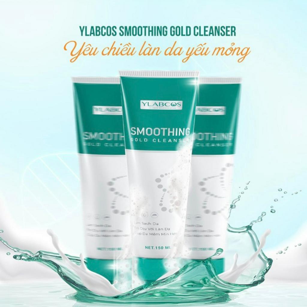 Sữa rửa mặt Dr Lacir sữa rửa măt vàng smoothing gold cleanser cho da nhạy cảm, mỏng yếu, sau tái tạo 150ml