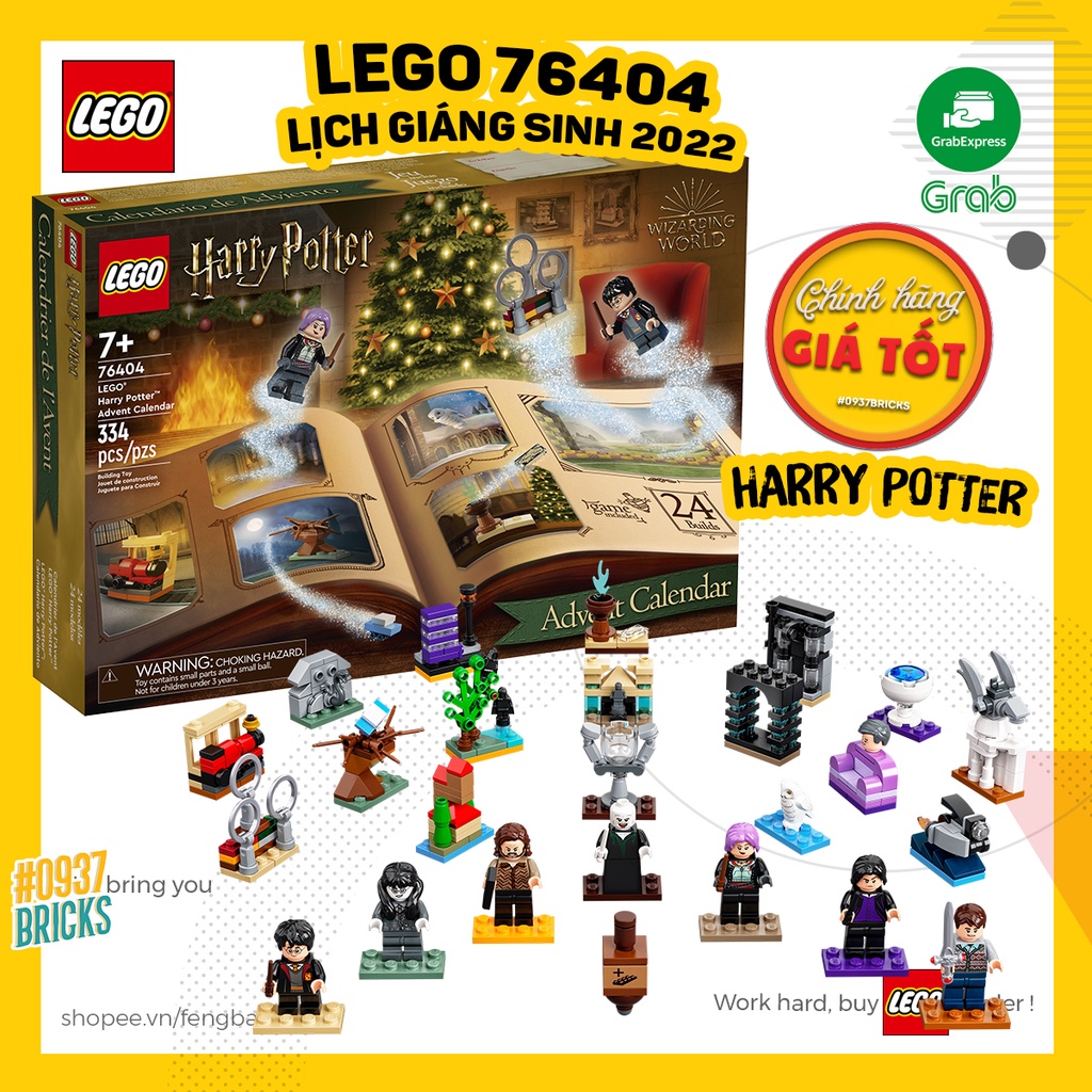 [CÓ SẴN] 76404 LEGO® 2022 Harry Potter™ Advent Calendar LỊCH GIÁNG SINH PHÙ THÙY HARRY POTTER 0937BRICKS