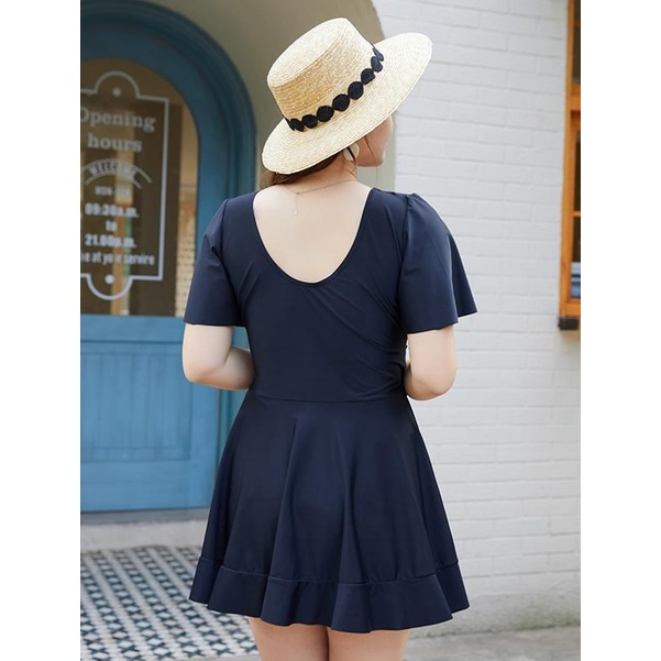 Bộ đồ bơi nữ áo tắm liền váy xinh kín đáo size lớn